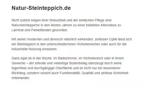 Natur Steinteppiche für  Engstingen