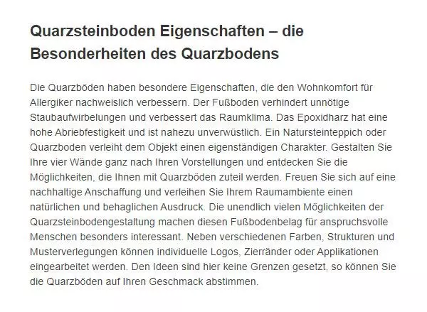 Quarzstein Bodenbelag für  Murrhardt